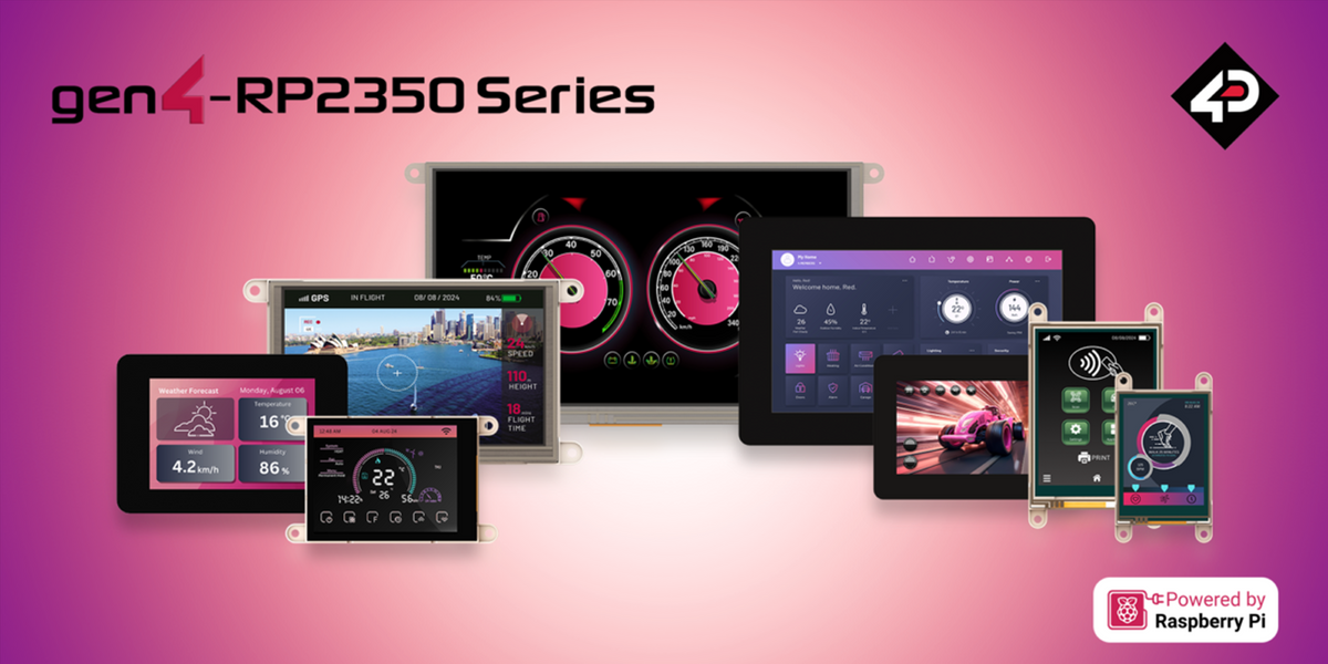 Announcing the gen4-RP2530 Series: Powering the Future of Embedded Displays with Raspberry Pi Technology
