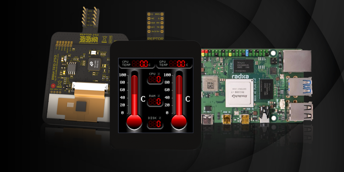 REPTOR-250 Project: Rock SBC Advanced Status Monitor