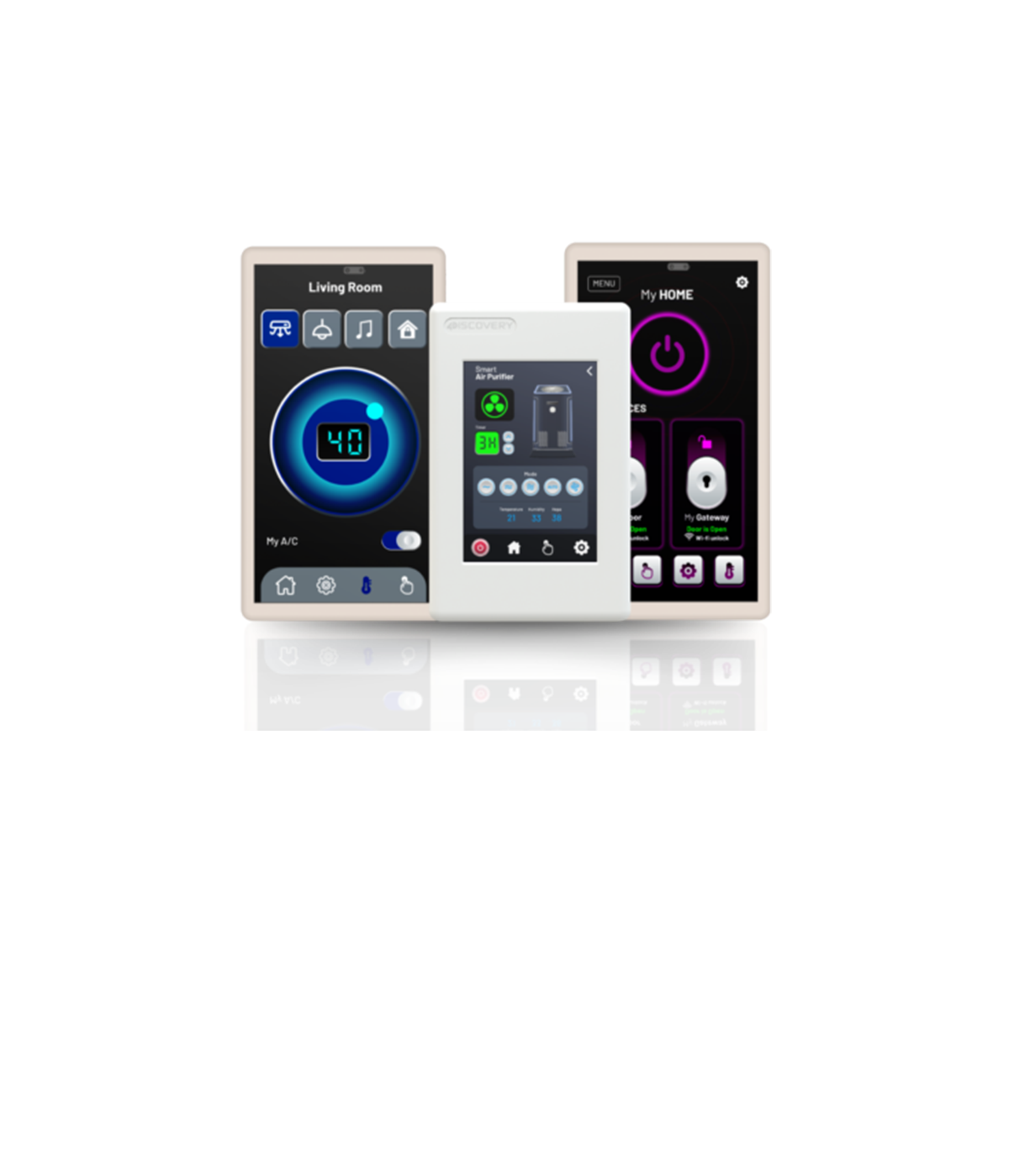 4D Systems 4Discovery wall-mounted IoT intelligent display modules powered by DIABLO16 processor