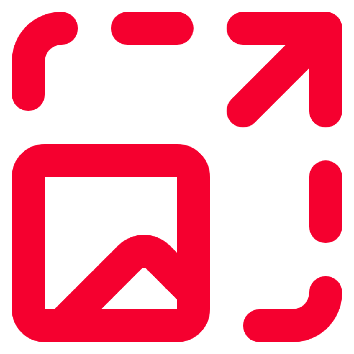 Wide range of display sizes