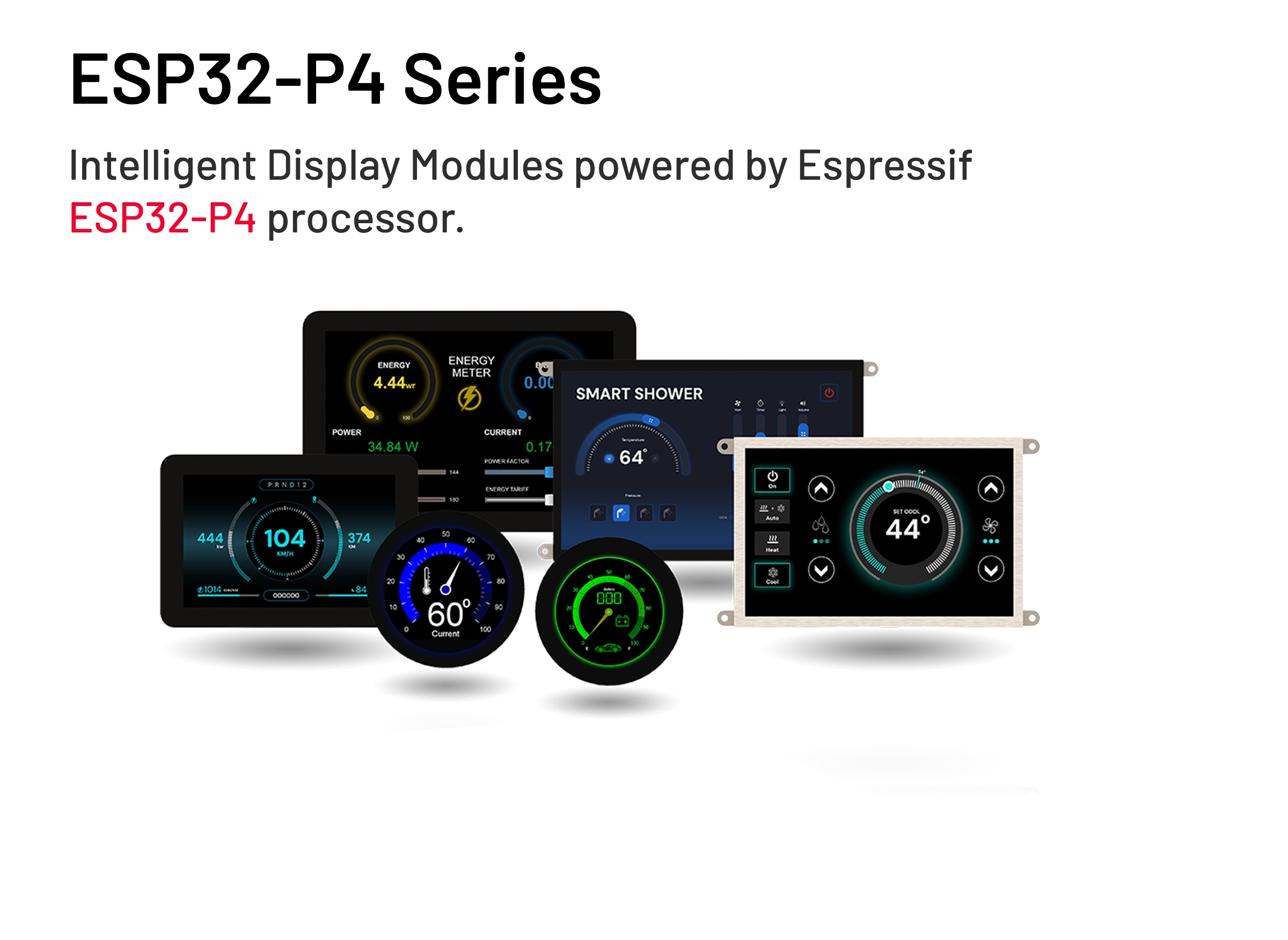 ESP32-P4 Series intelligent display modules