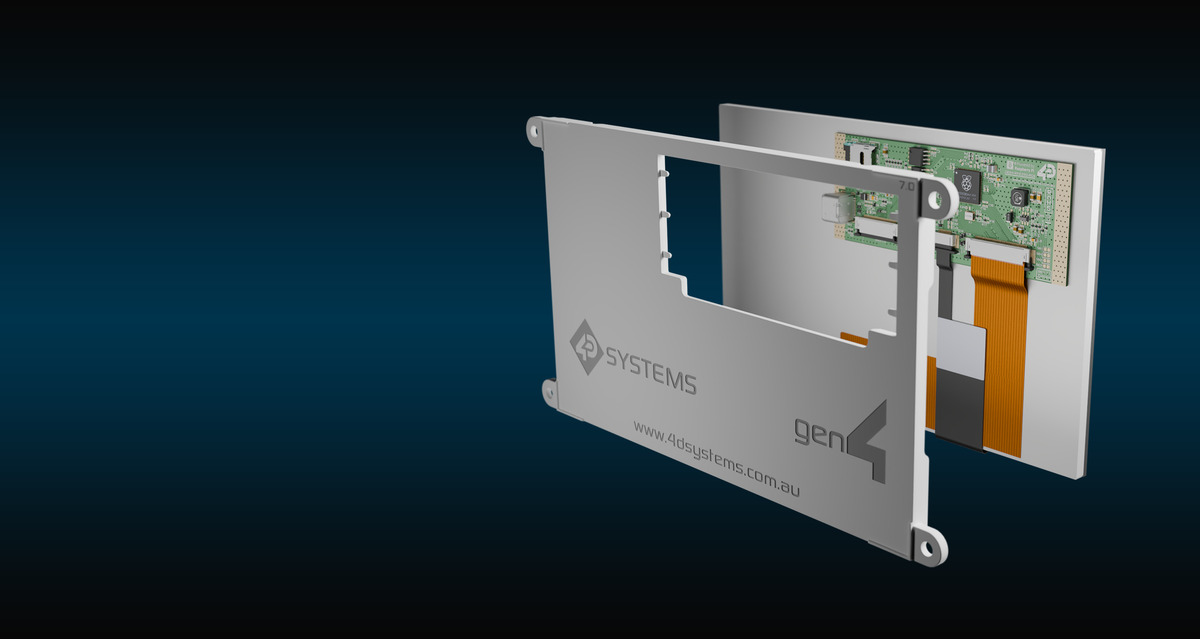 4D Systems TFT-LCD display modules with touchscreen and high-resolution options