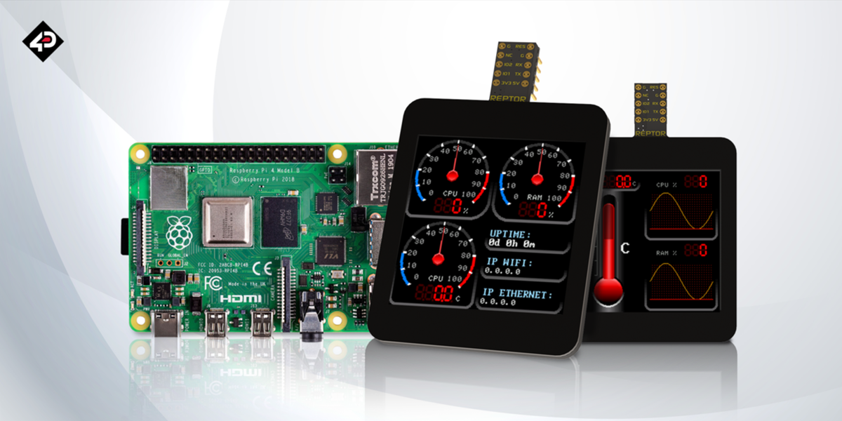 REPTOR-250 Project: Raspberry Pi Advanced Status Monitor