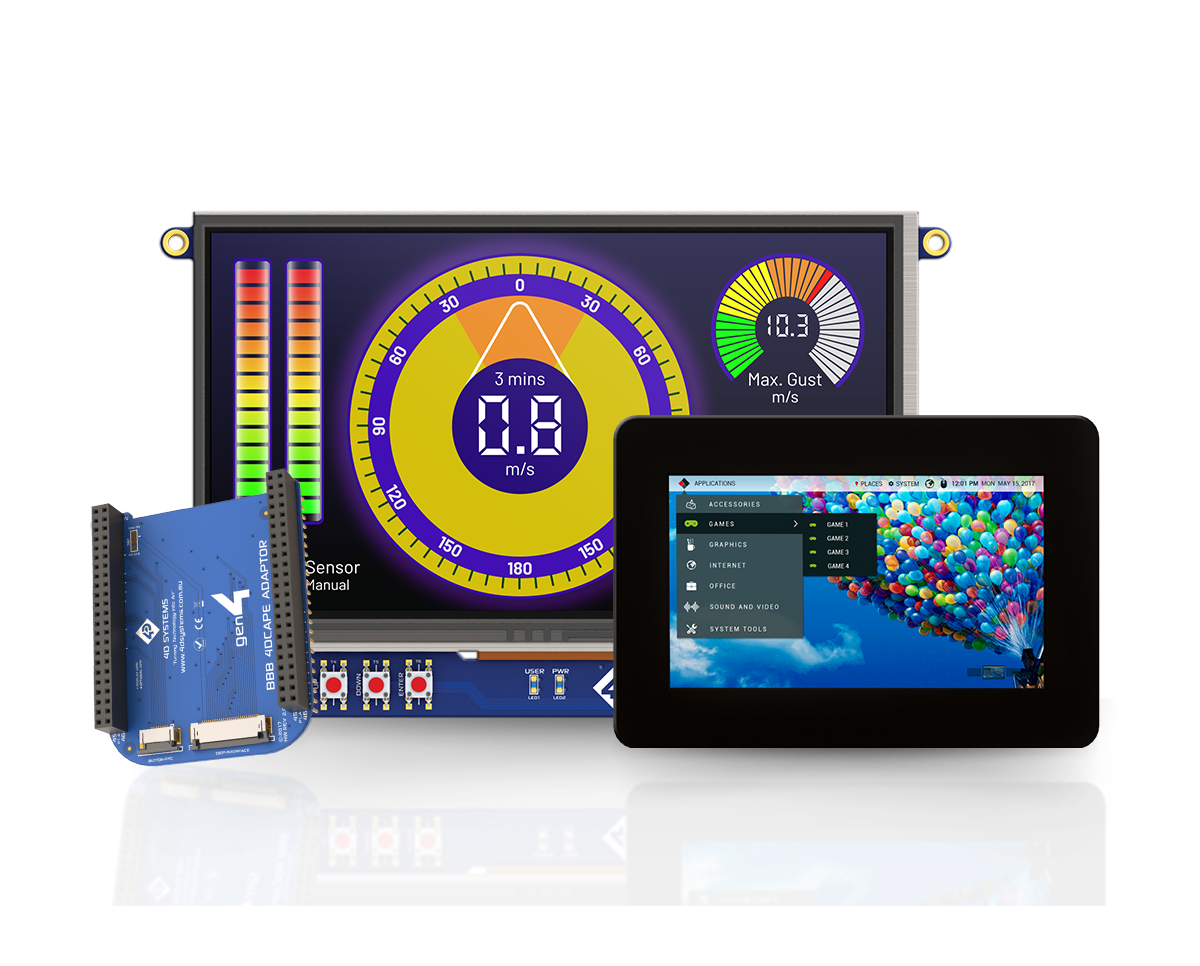 BeagleBone Black intelligent display modules