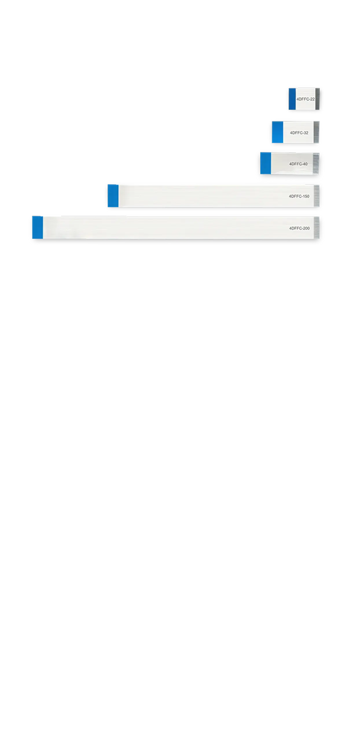 4D Systems 30-pin flexible flat cables for intelligent display modules