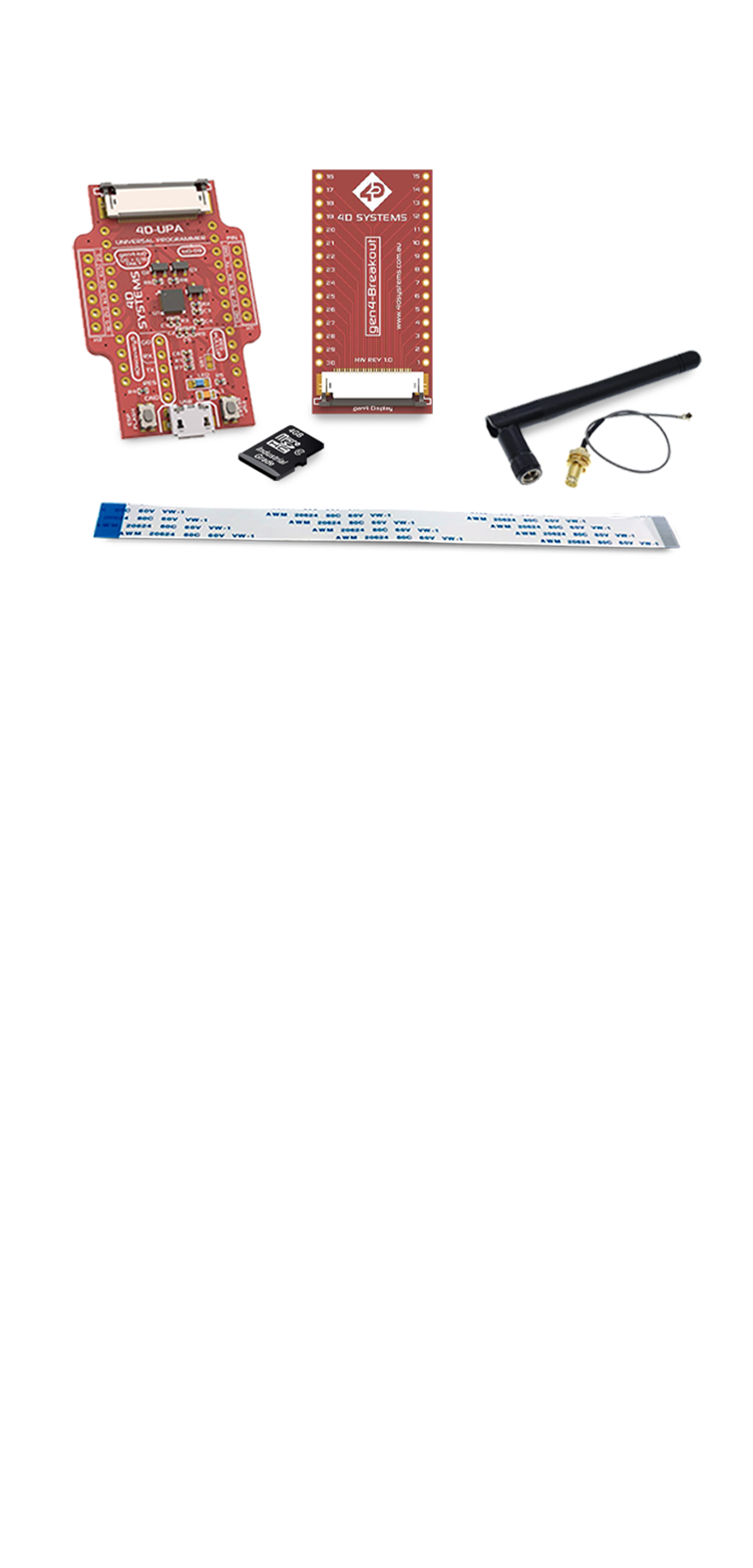 4D Systems gen4-ESP32 Starter Kit for intelligent display module development