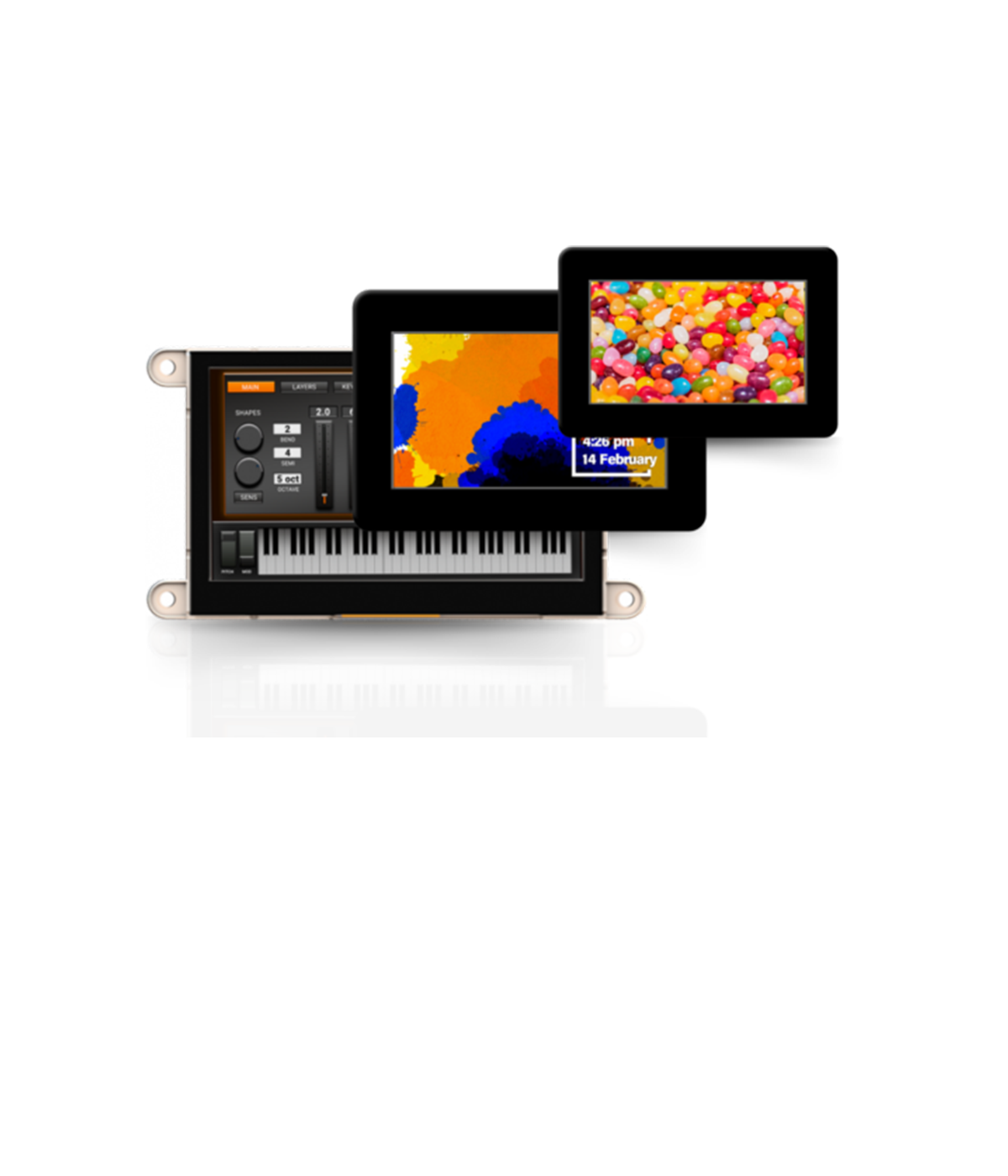 4D Systems gen4-FT81x intelligent display modules powered by Bridgetek FT81x processor