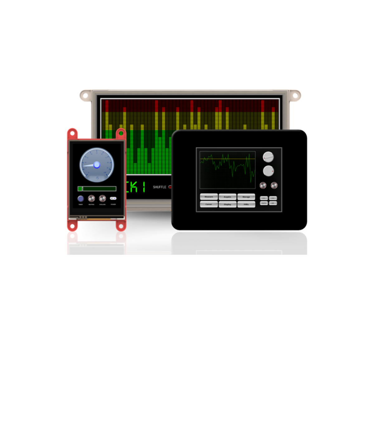 4D Systems gen4-uLCD intelligent display modules powered by DIABLO-16 processor