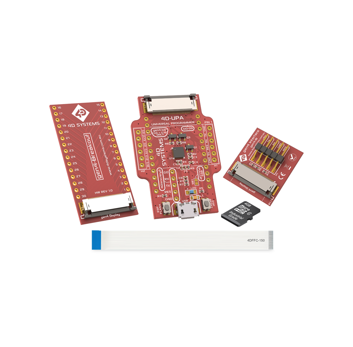 4D Systems LCD module starter kit for embedded display development