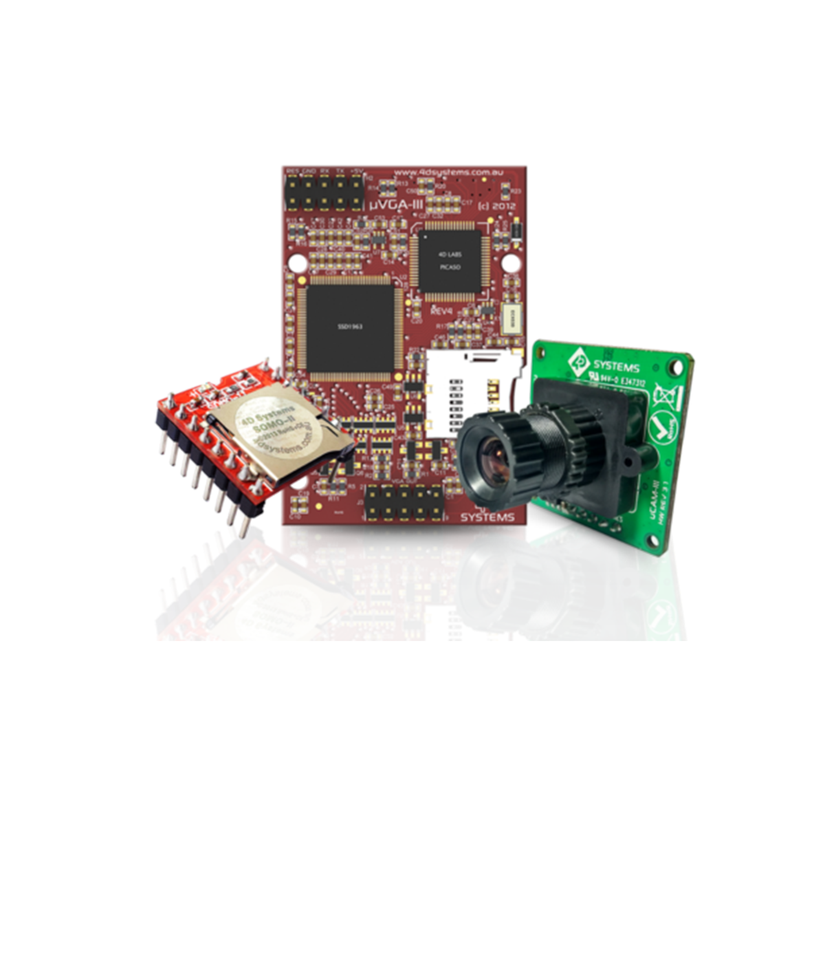 4D Systems video and audio modules for intelligent display applications