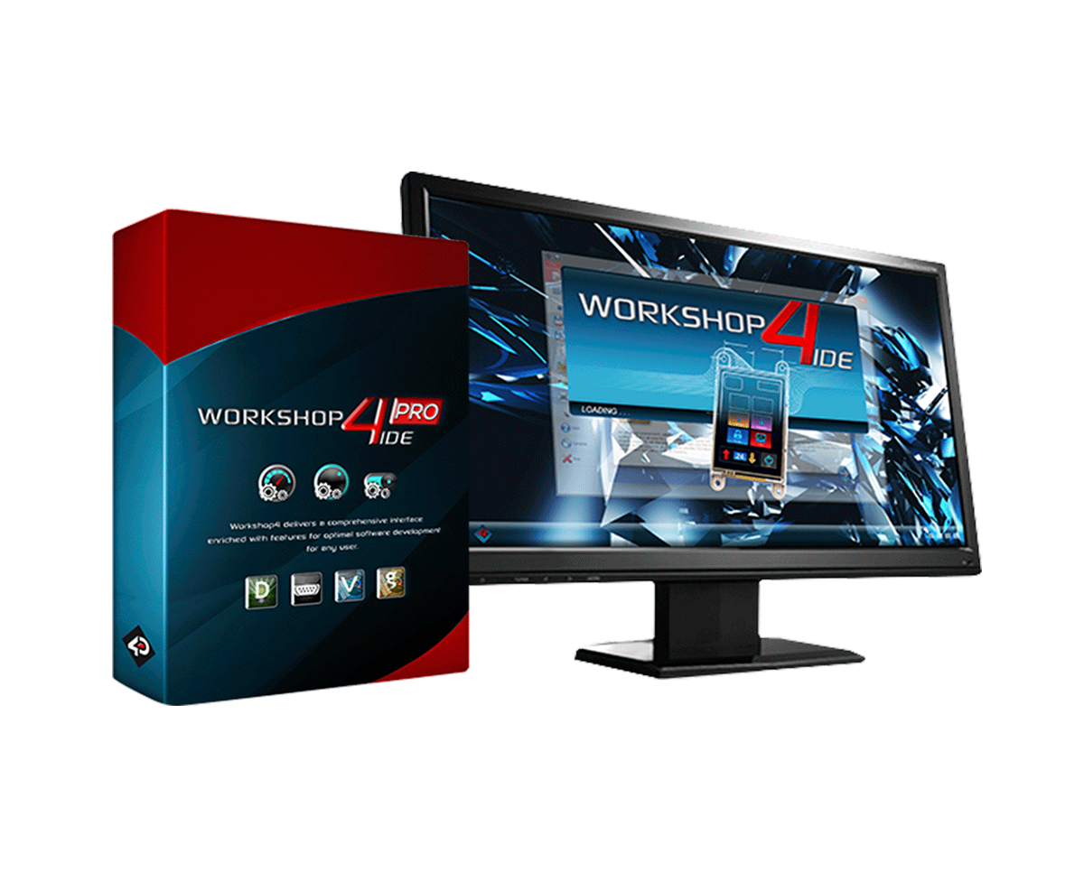 4D Systems Workshop4 PRO UI for embedded user interface development