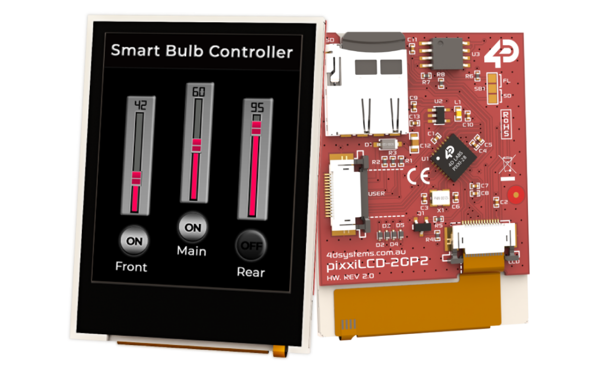 pixxiLCD Display Modules 4D Systems