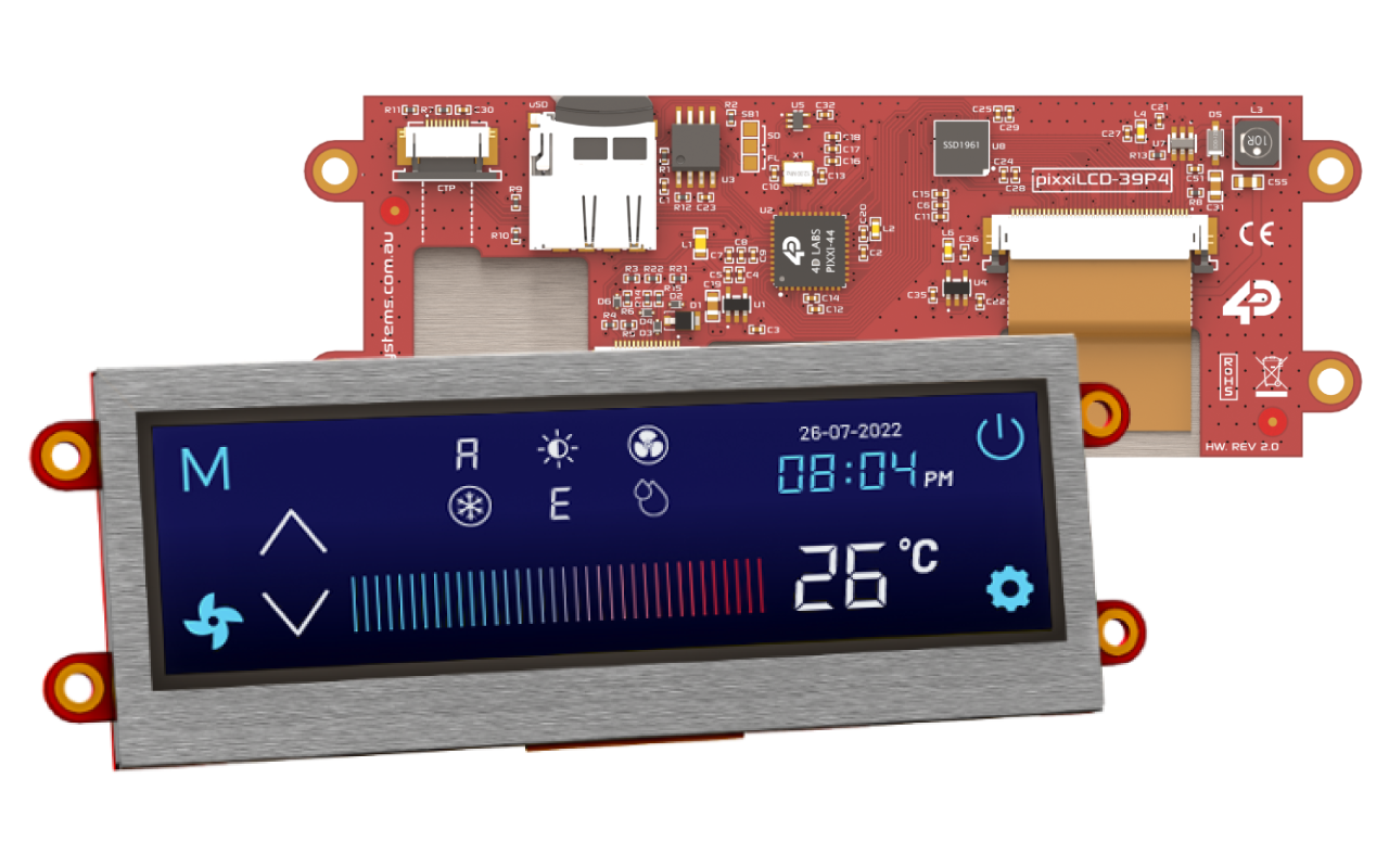 pixxiLCD Display Modules 4D Systems